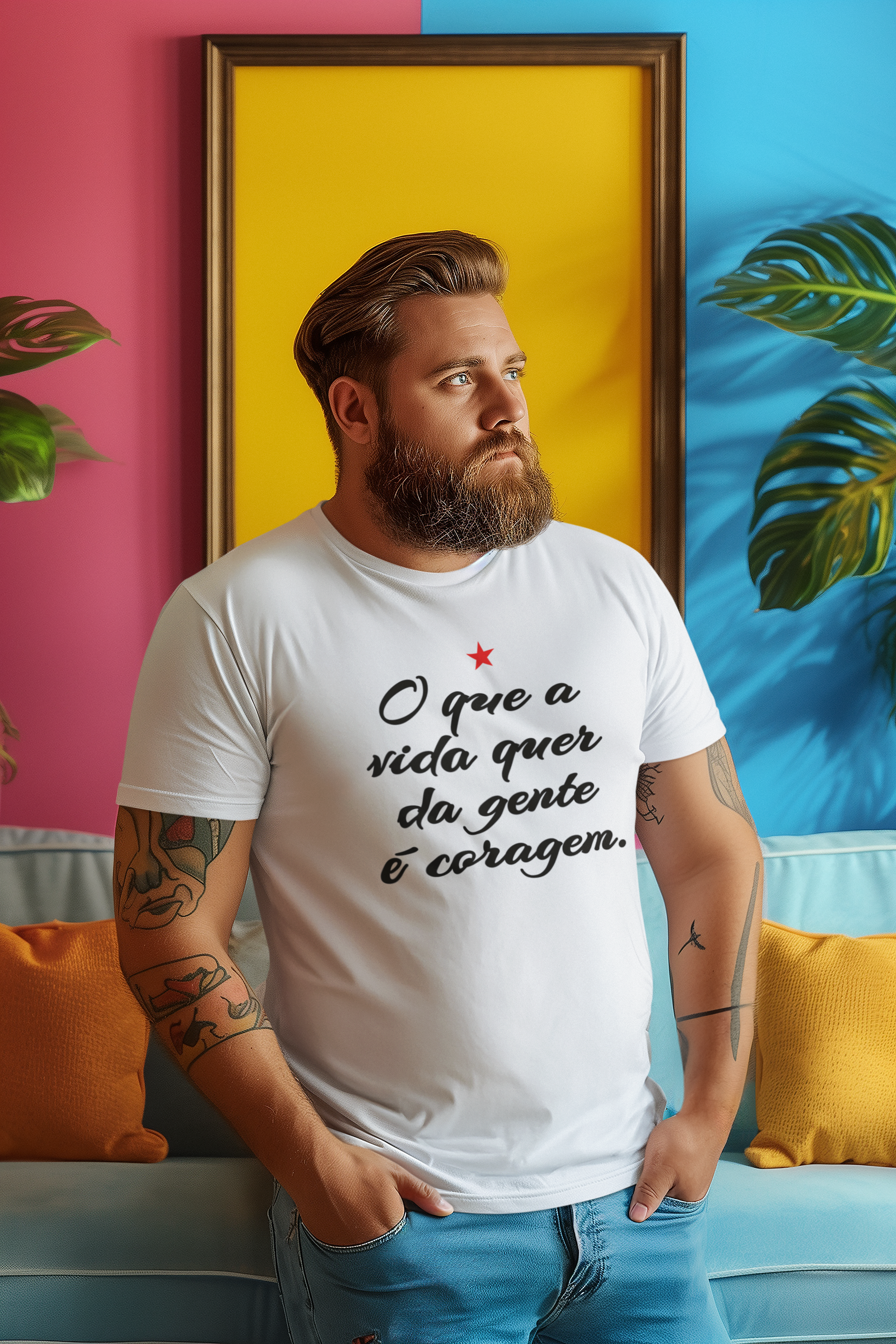 T-shirt Plus Size CORAGEM