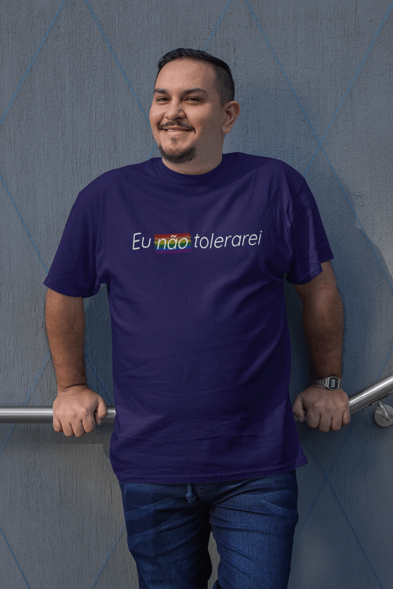 Nome do produto: T-shirt Plus Size EU NÃO TOLERAREI