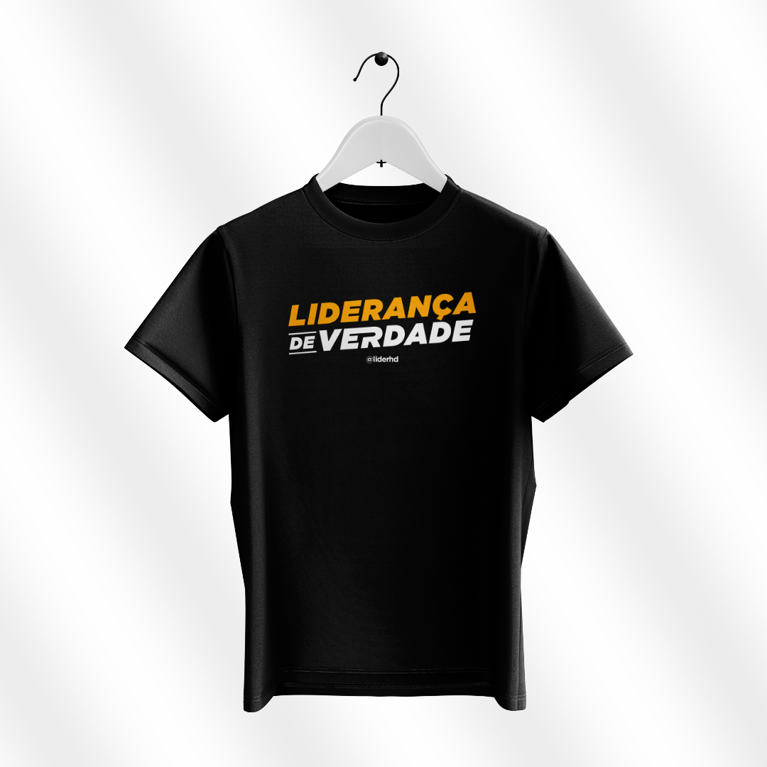 Camiseta preta - Liderança de Verdade