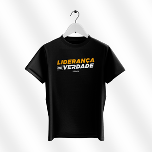 Nome do produtoCamiseta preta - Liderança de Verdade
