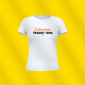 Baby Look branca - Liderança Transforma