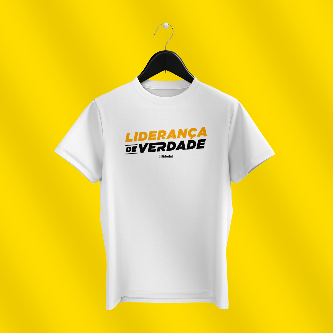 Camiseta branca - Liderança de Verdade