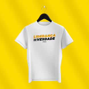 Nome do produtoCamiseta branca - Liderança de Verdade