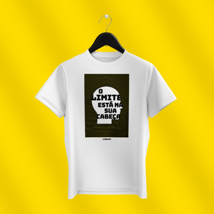 Nome do produtoCamiseta branca - O limite está na sua cabeça