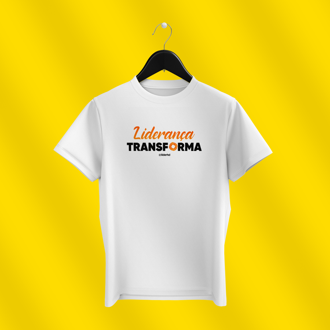 Camiseta branca - Liderança Transforma