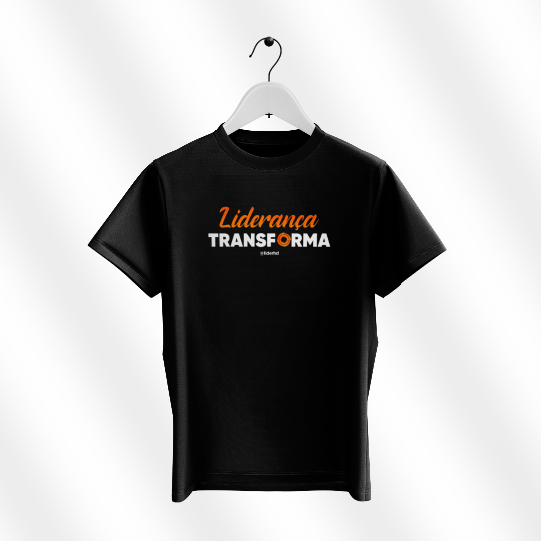 Camiseta preta - Liderança Transforma