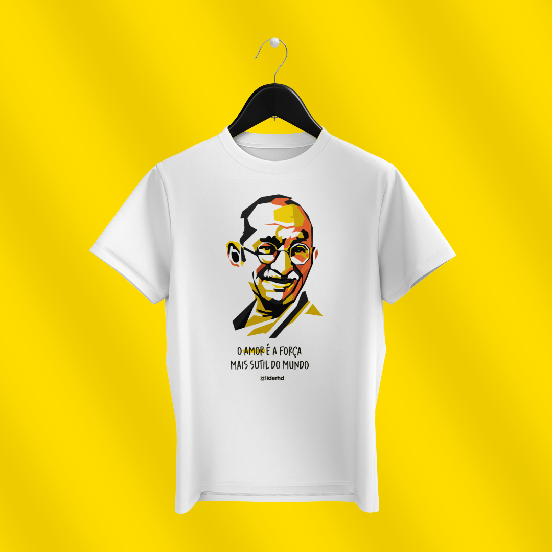 Camiseta - Amor, Gandhi