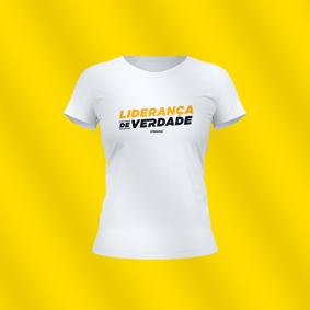 Baby Look branca - Liderança de Verdade