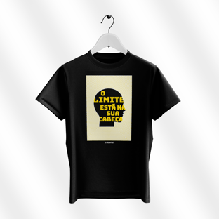 Nome do produtoCamiseta preta - O limite está na sua cabeça