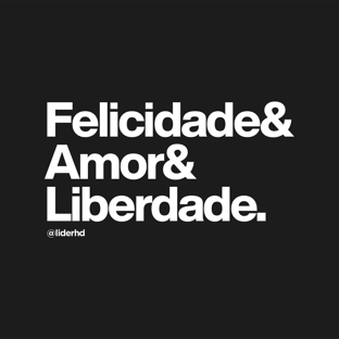 Nome do produtoBaby Look preta - Felicidade & Amor & Liberdade