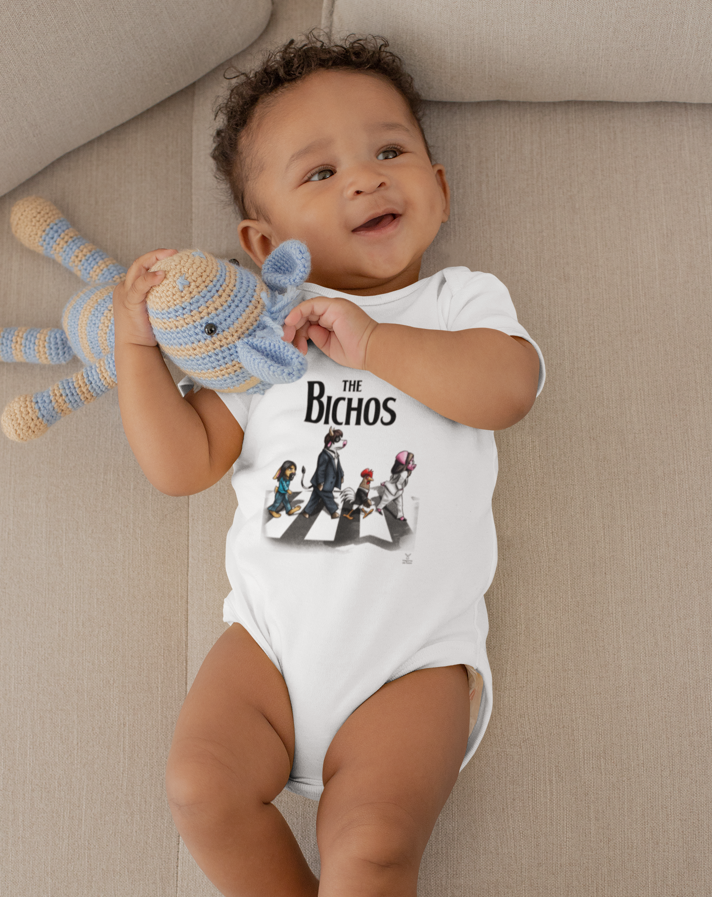 BODY INFANTIL - THE BICHOS BRANCO