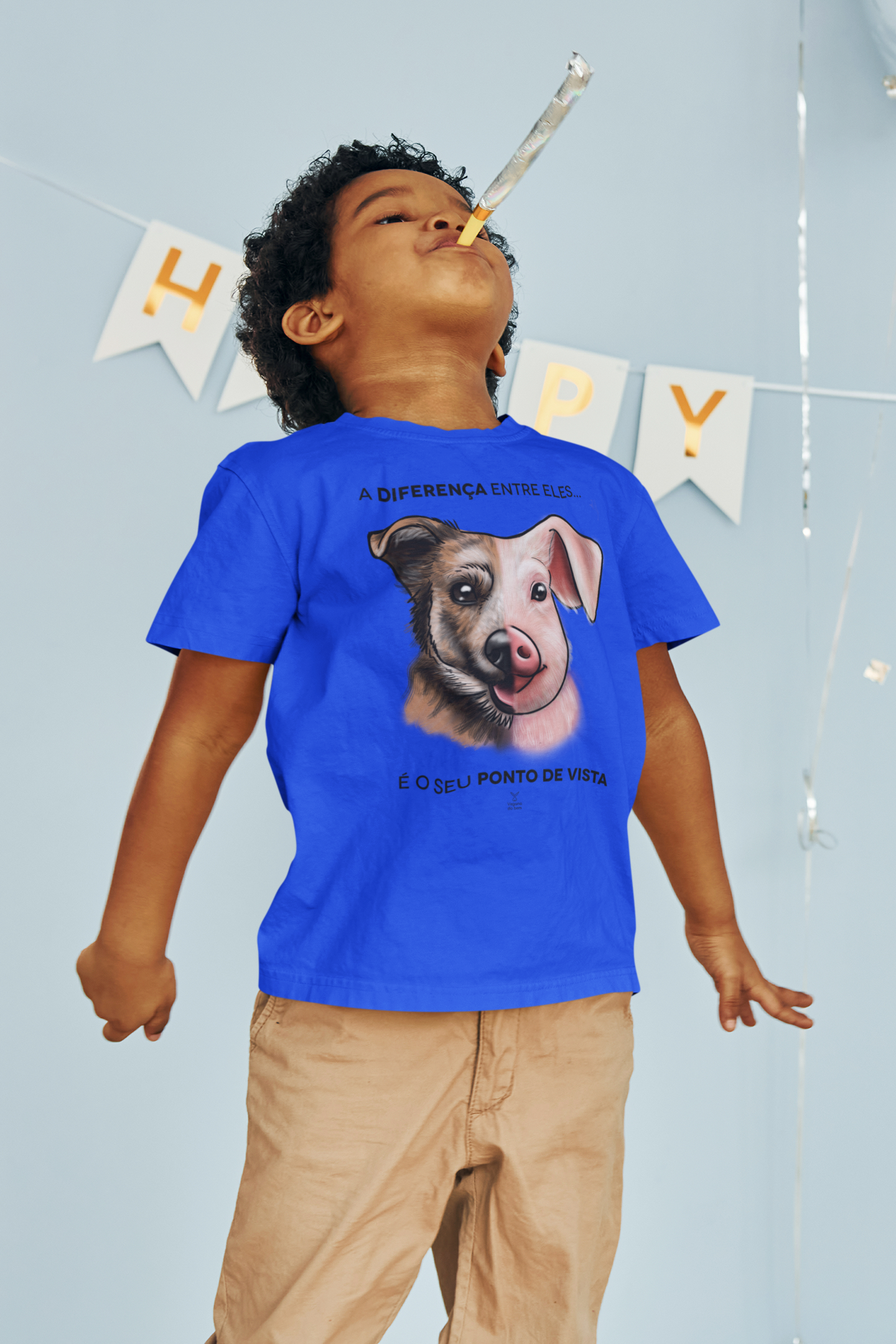 T-SHIRT INFANTIL - PONTO DE VISTA (2 a 8 anos)