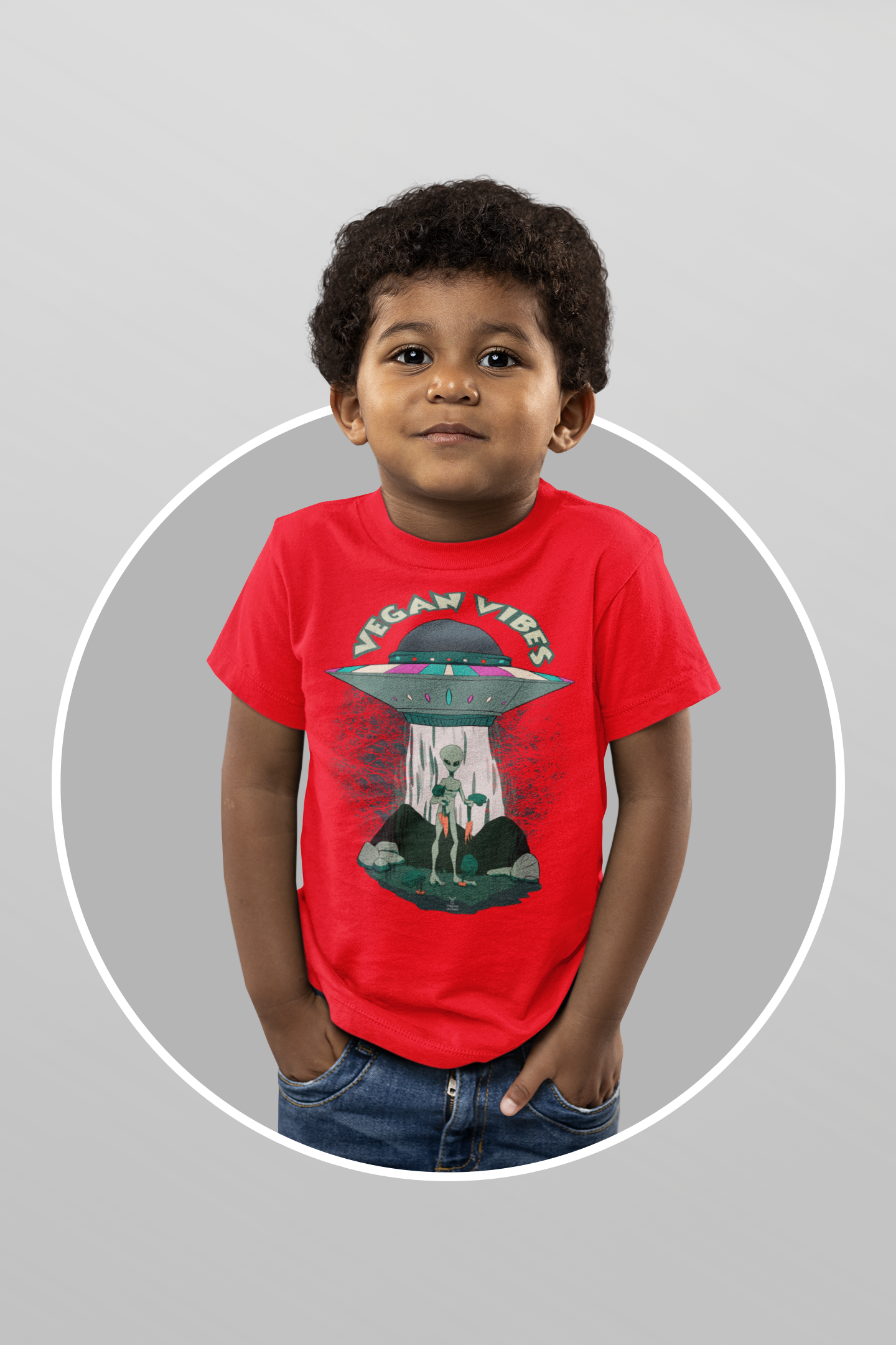 T-SHIRT INFANTIL - VEGAN VIBES ( 2 a 8 anos)