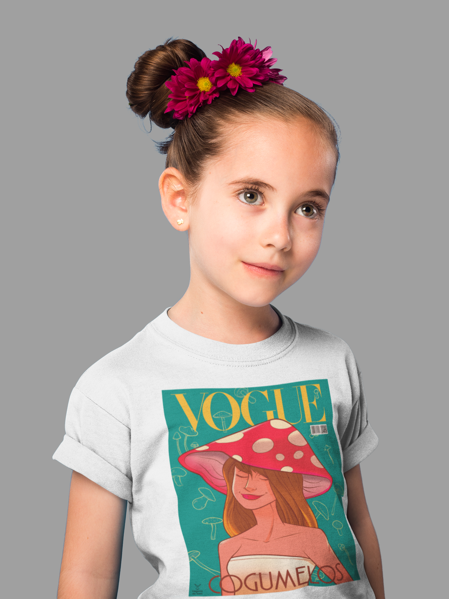 T-SHIRT INFANTIL - COGUMELOS (2 a 8 anos)