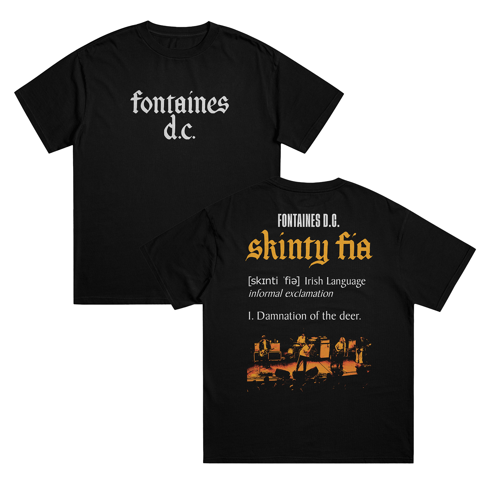 FONTAINES D.C - CAMISETA - FRENTE E COSTAS