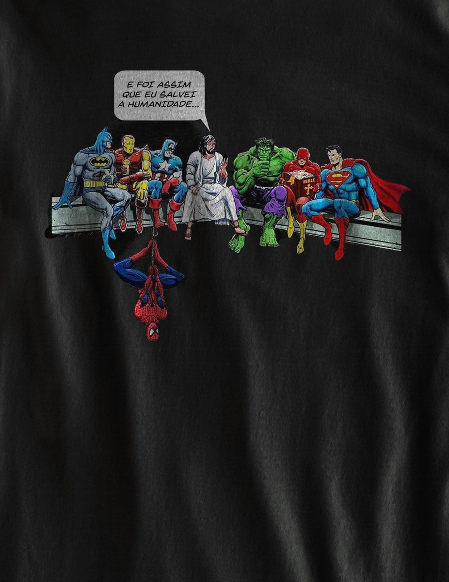 Nome do produto: Camiseta infantil - Jesus herói