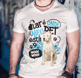 Camisa Tecido - ( Prime ) - Lar de Pet - Dogo Argentino