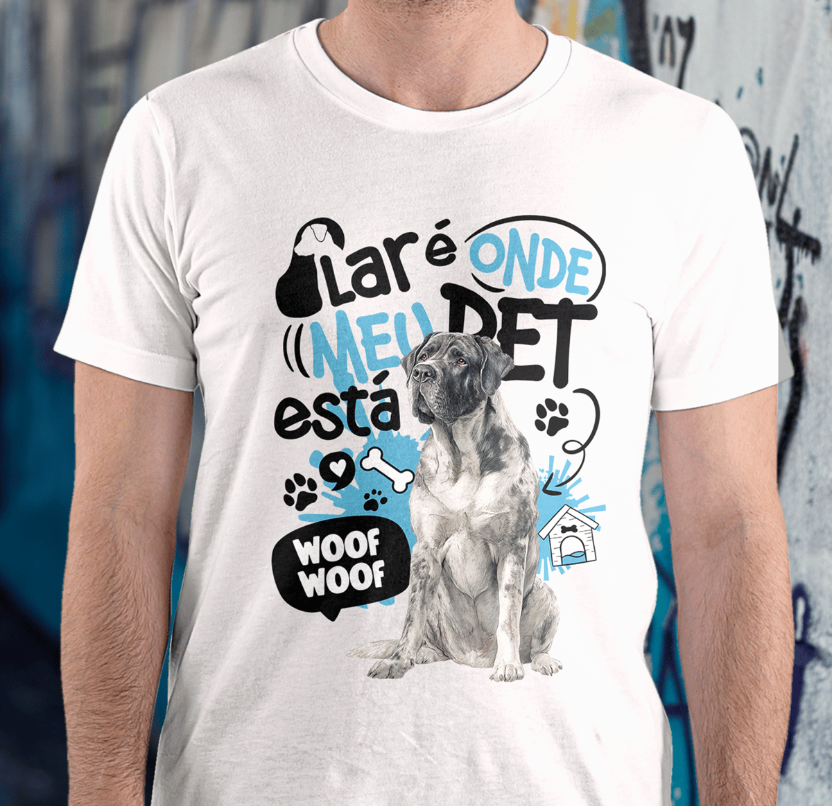 Nome do produto: Camisa Tecido - ( Quality ) - Lar de Pet - Cão de Gado Transmontano