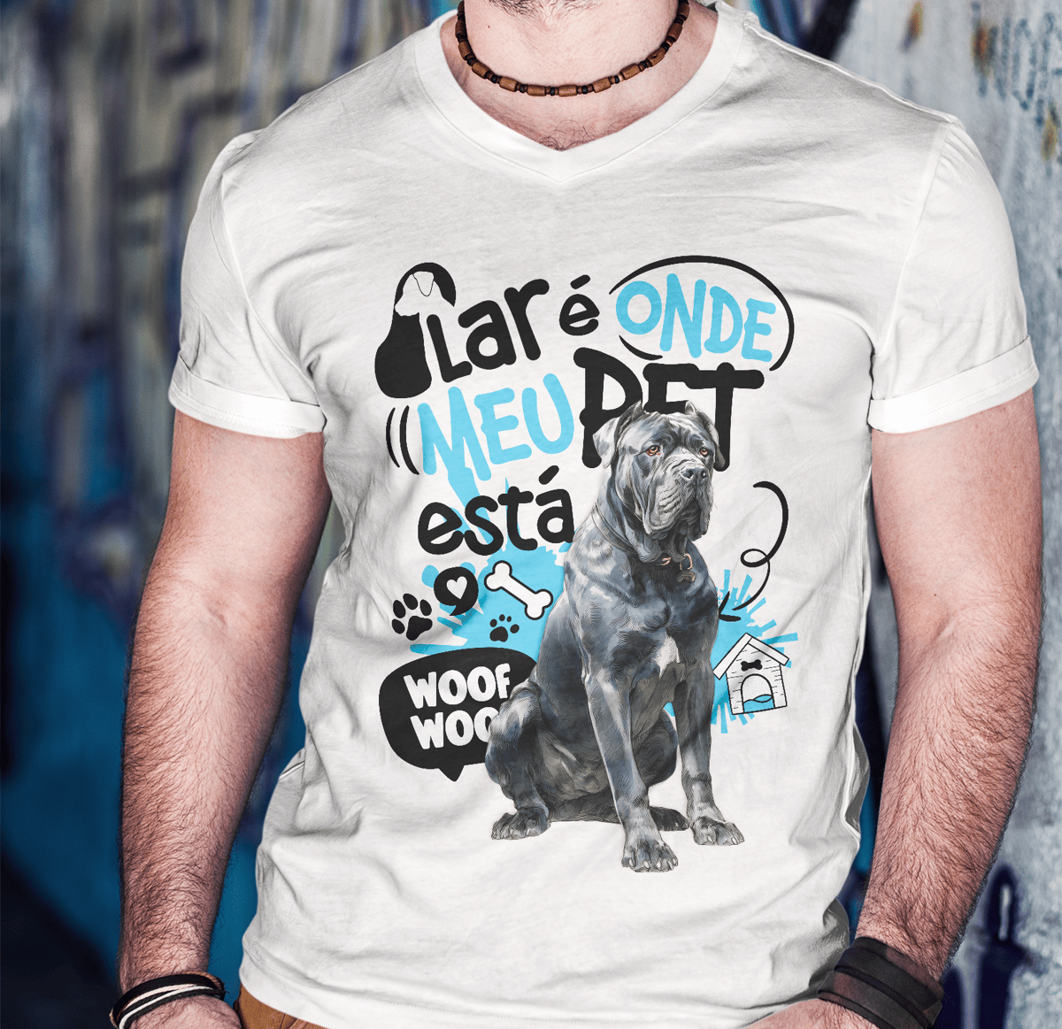Nome do produto: Camisa Tecido - ( Prime ) - Lar de Pet - Cane Corso