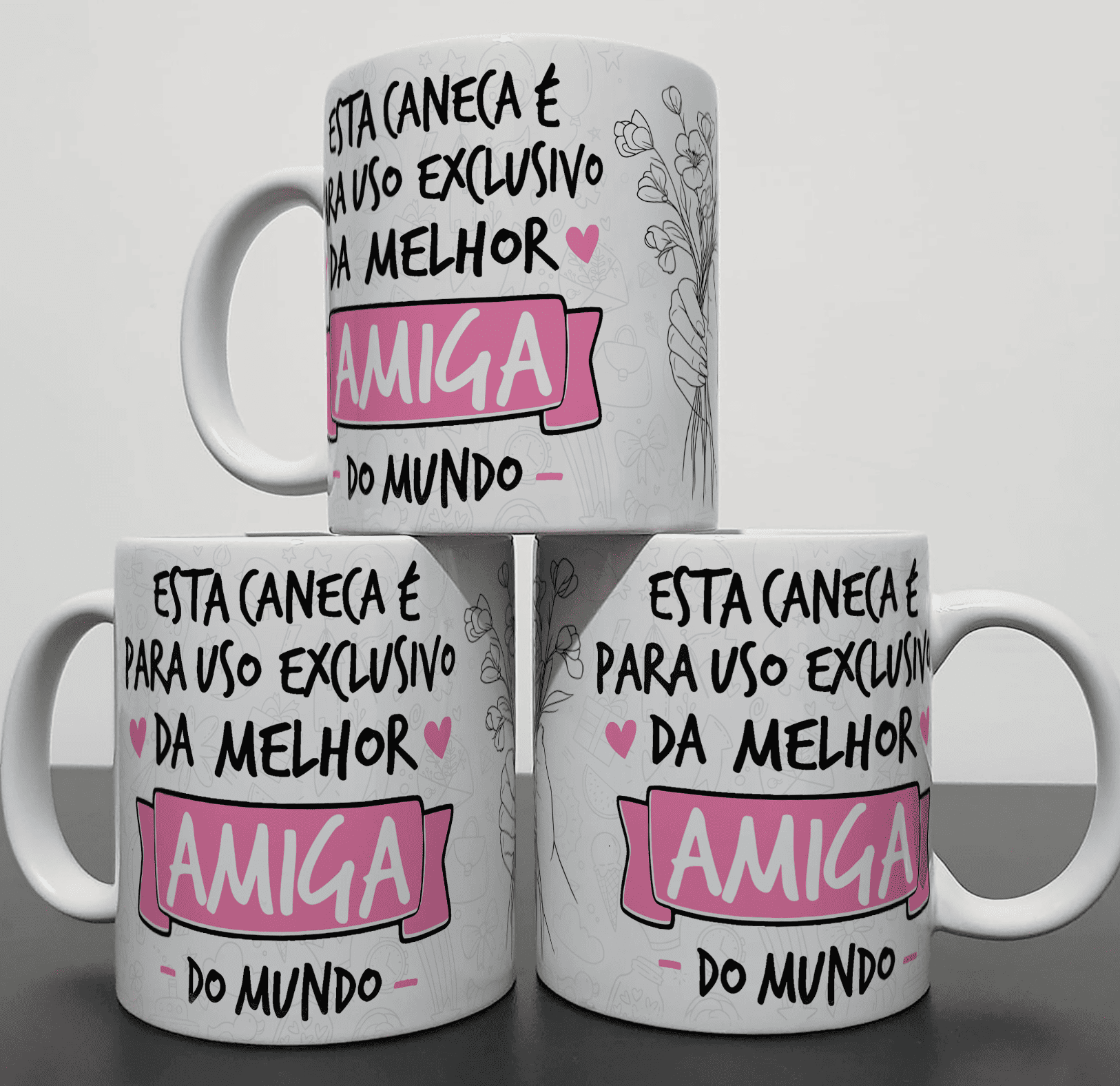 Nome do produto: Caneca uso Exclusivo - Amiga