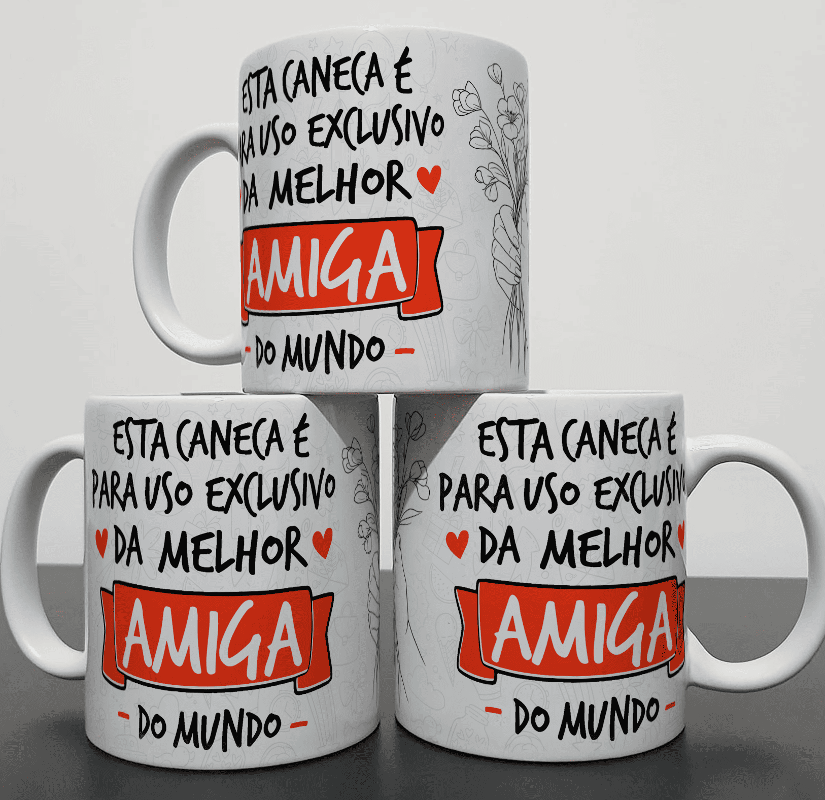 Nome do produto: Caneca uso Exclusivo - Amiga
