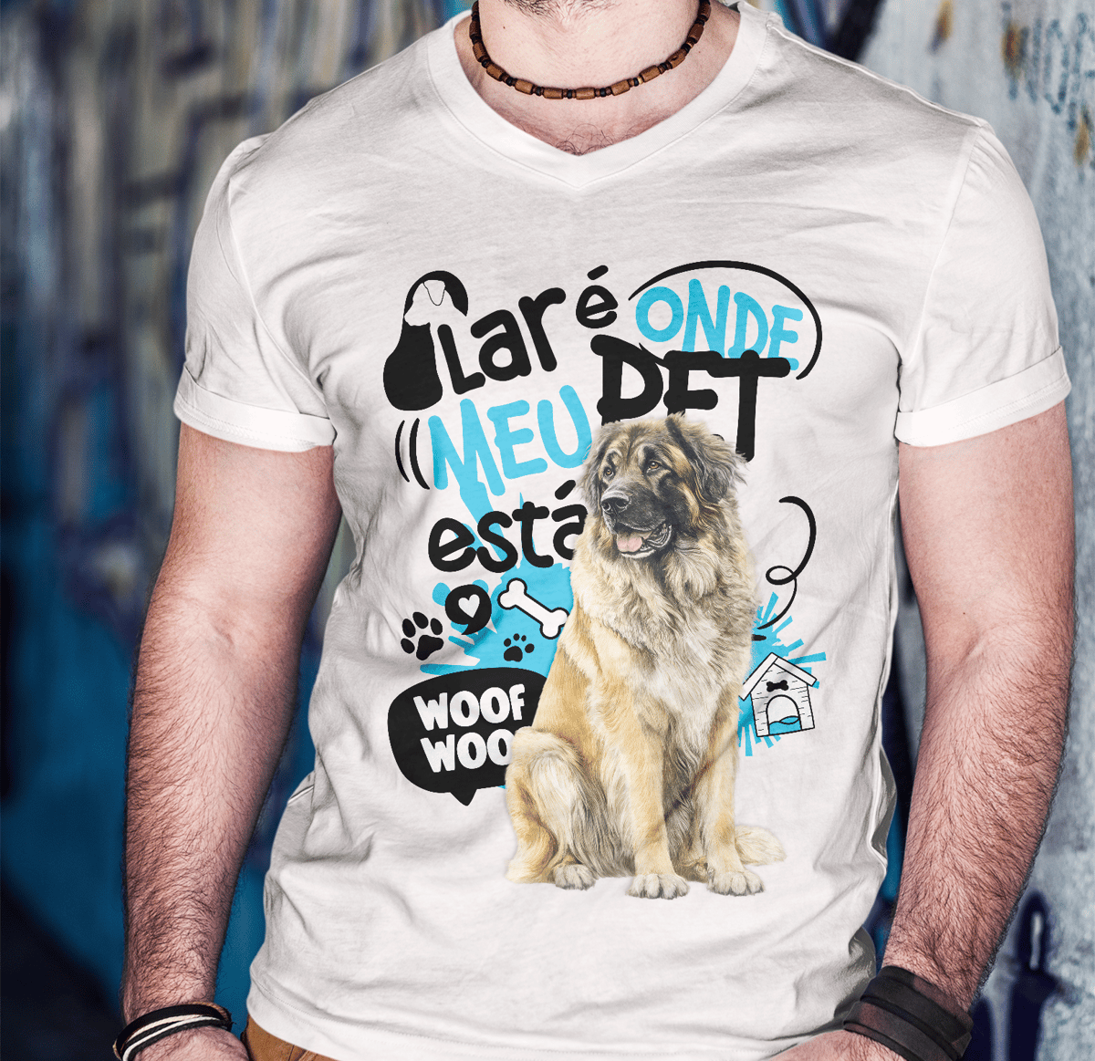 Nome do produto: Camisa Tecido - ( Prime ) - Lar de Pet - Leonberger