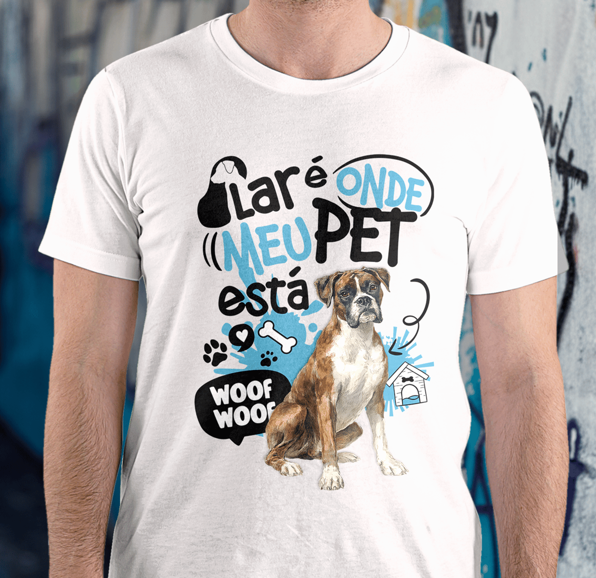 Nome do produto: Camisa Tecido - ( Quality ) - Lar de Pet - Boxer Alemão