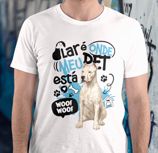 Camisa Tecido - ( Quality ) - Lar de Pet - Dogo Argentino