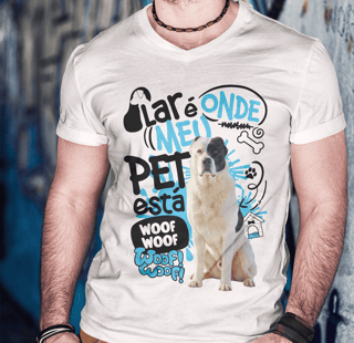 Nome do produto Camisa Tecido Unissex - Lar de Pet - Alabai