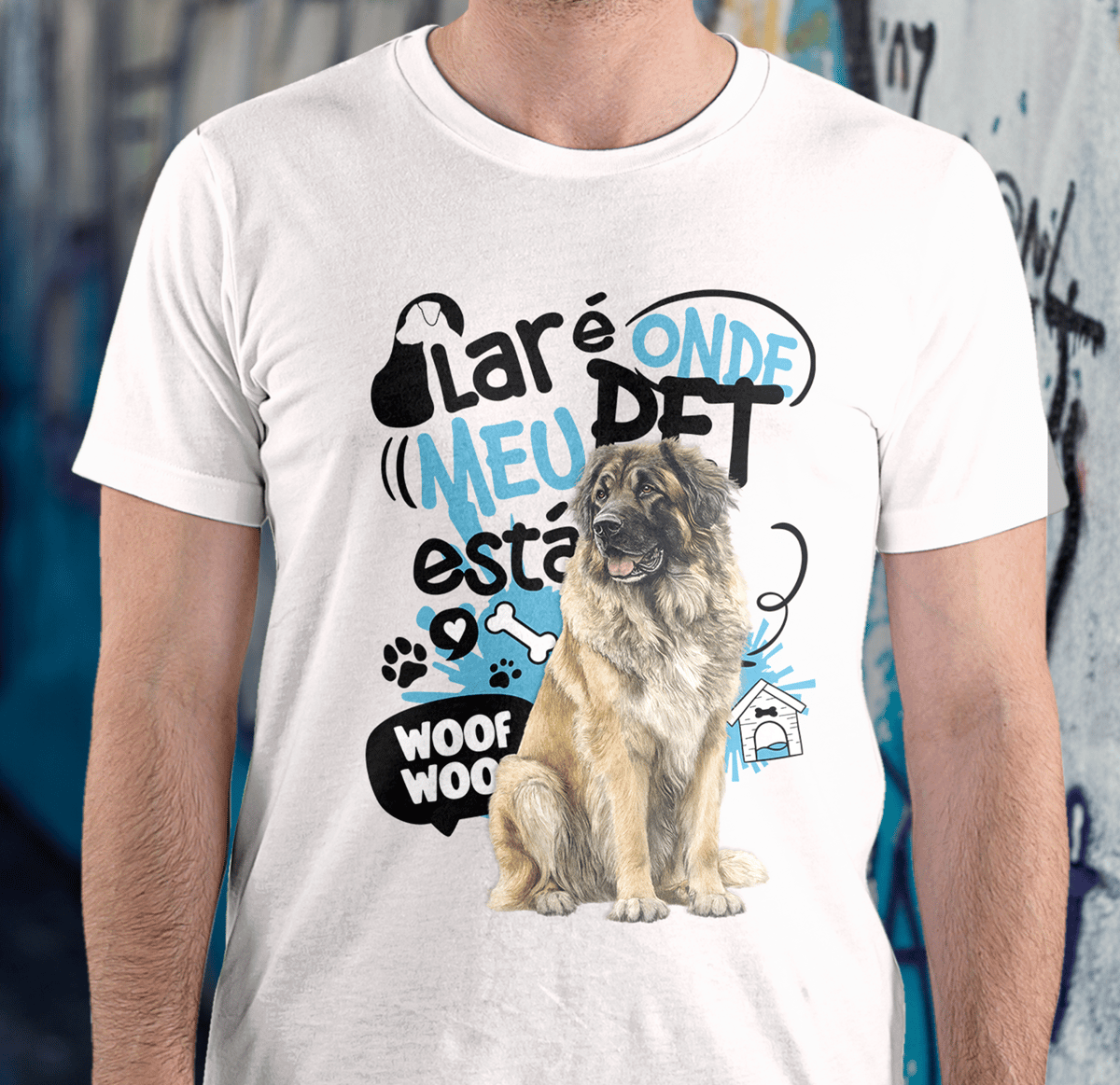 Nome do produto: Camisa Tecido - ( Quality ) - Lar de Pet - Leonberger
