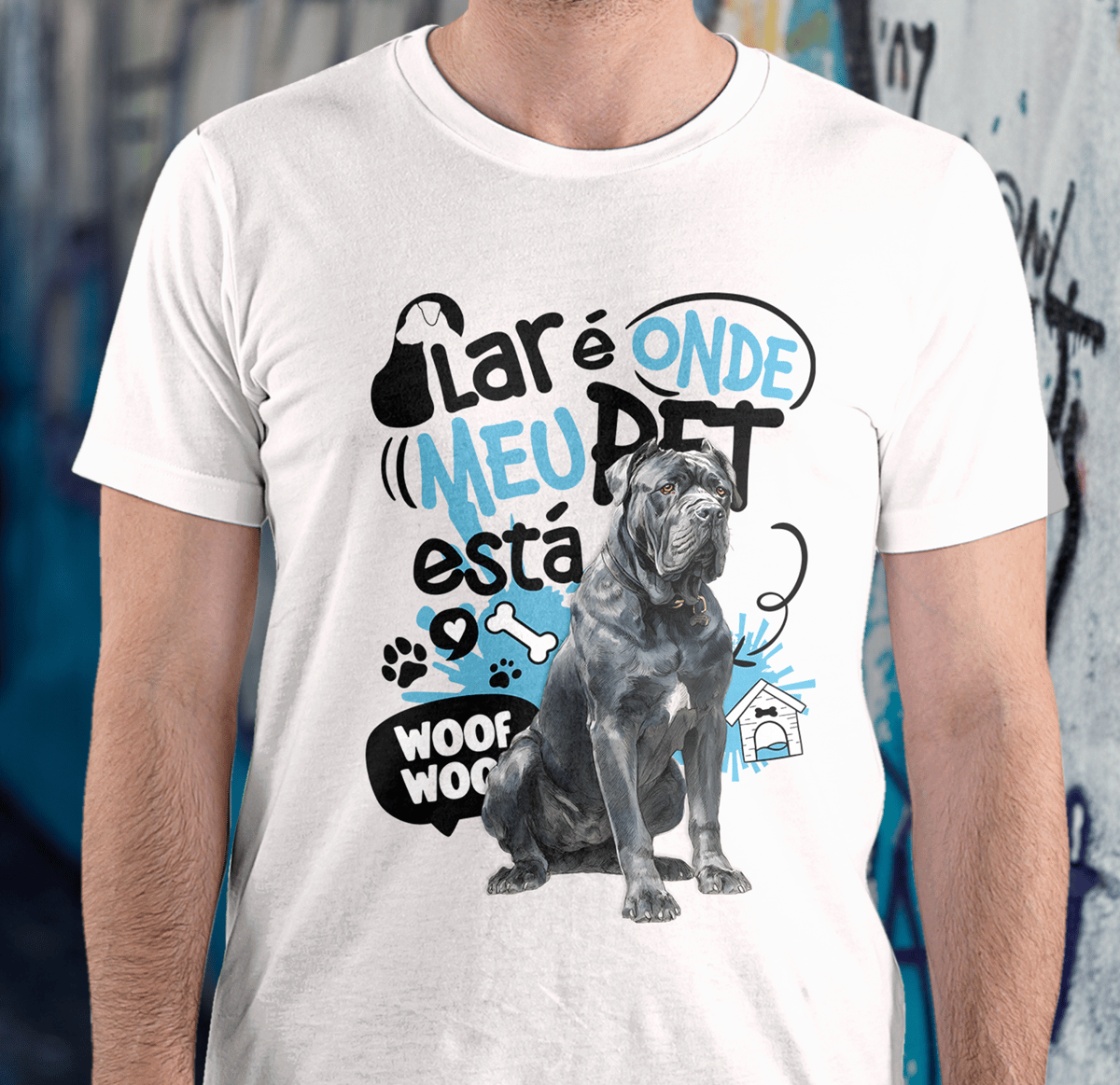 Nome do produto: Camisa Tecido - ( Quality ) - Lar de Pet - Cane Corso