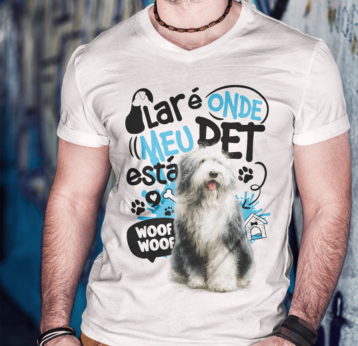Nome do produto: Camisa Tecido - ( Prime ) - Lar de Pet - Sheepdog
