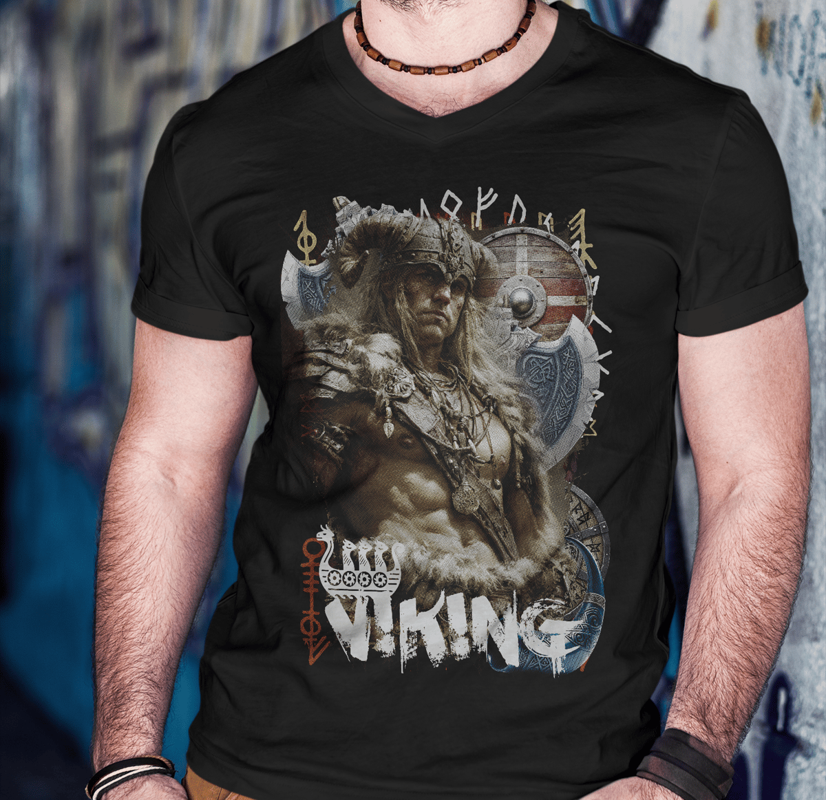 Nome do produto: Camisa Tecido Unissex - Norse Mythology - Viking