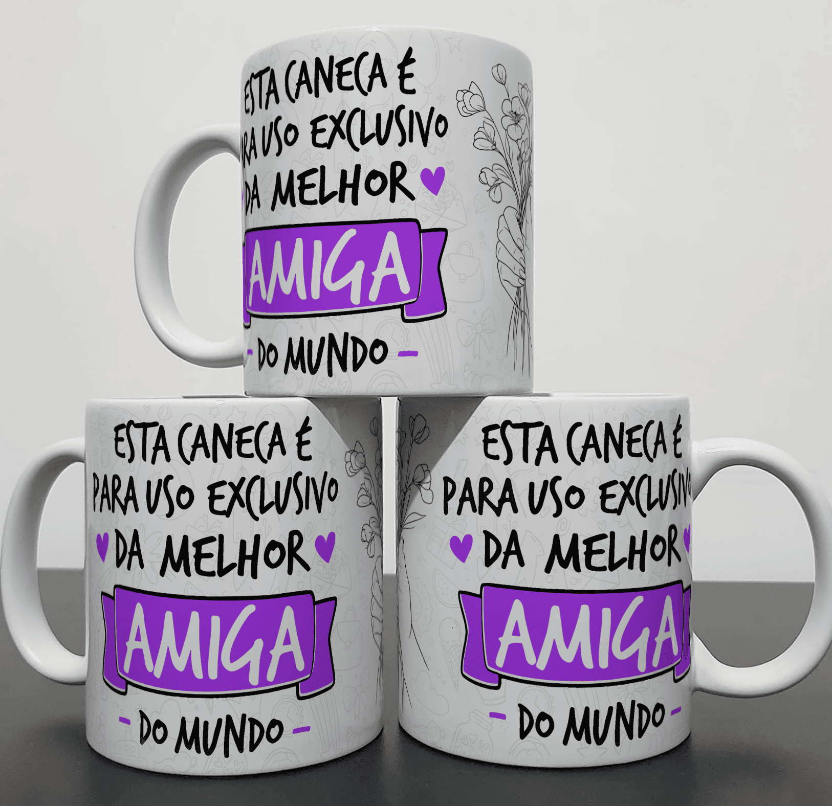Nome do produto: Caneca de uso exclusivo - Amiga
