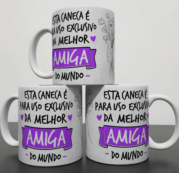 Caneca de uso exclusivo - Amiga