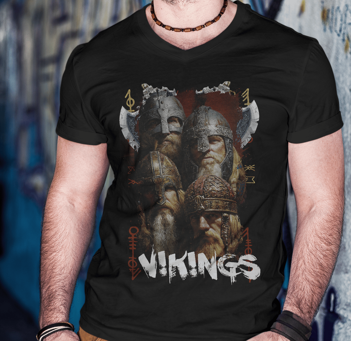 Nome do produto: Camisa Tecido Unissex - Norse Mythology - Vikings