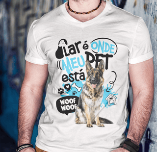 Camisa Tecido - ( Prime ) - Lar de Pet - Pastor Alemão