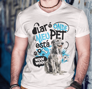 Camisa Tecido - ( Prime ) - Lar de Pet - Lébrel irlandês