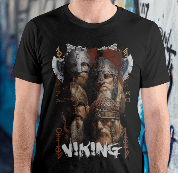 Camisa Tecido - ( Quality ) - Norse Mythology - Viking