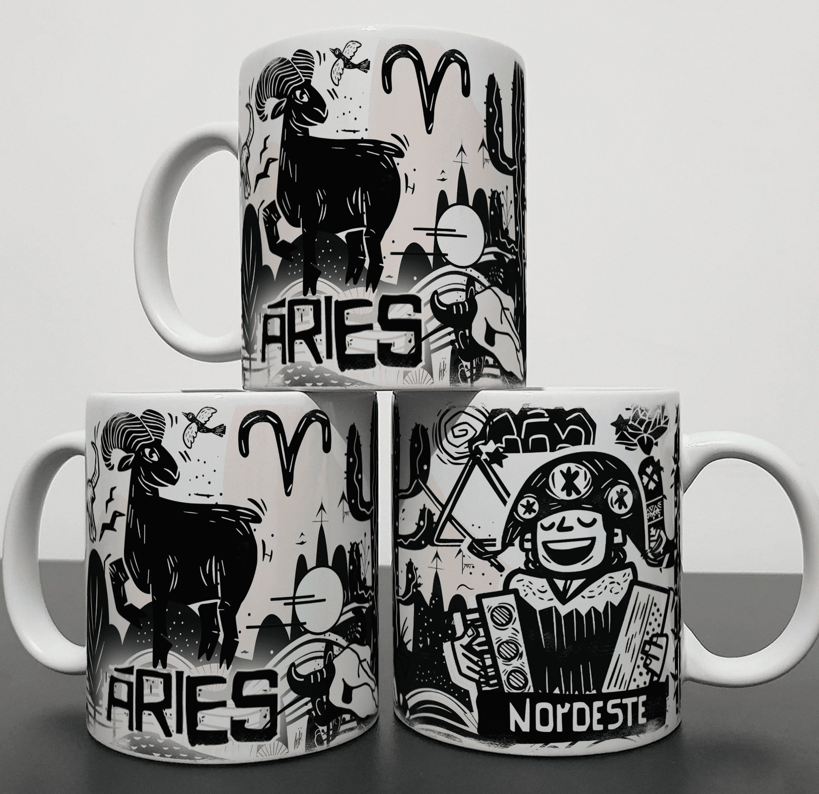 Caneca - Signos Nordestinos - Áries