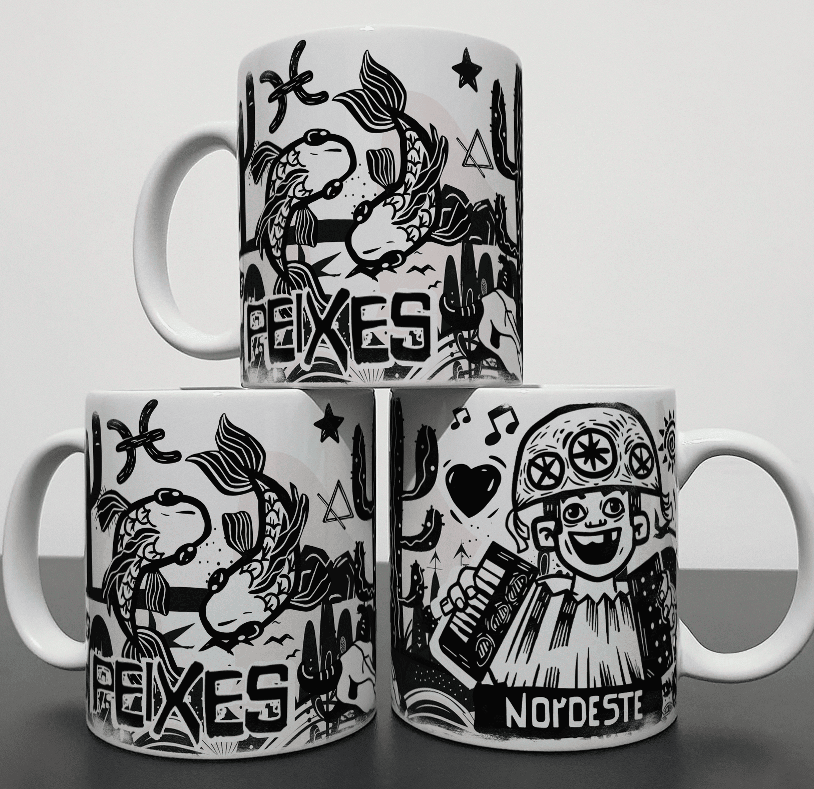 Caneca  - Signos Nordestinos - Peixes