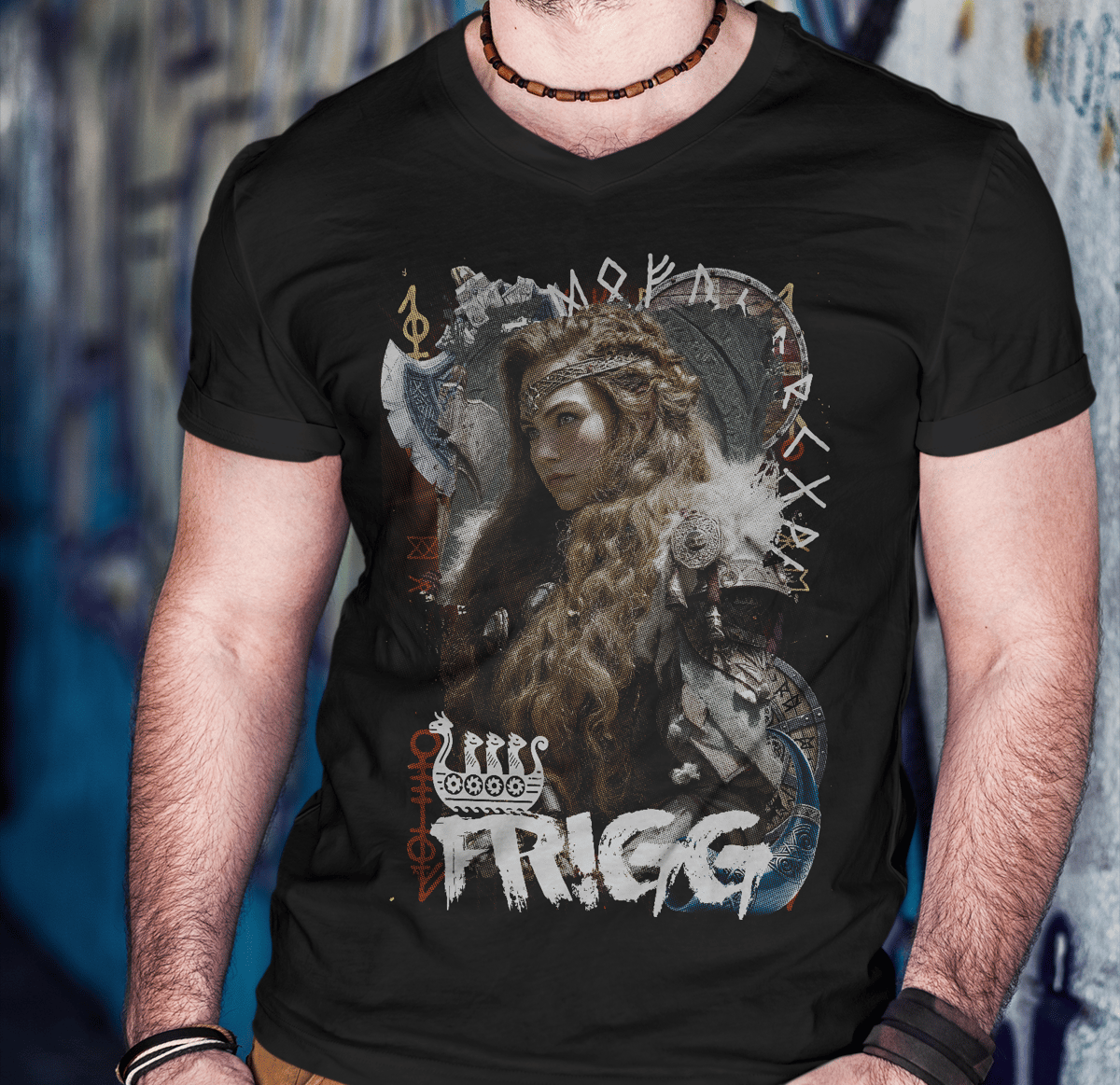 Nome do produto: Camisa Tecido Unissex - Norse Mythology - Frigg