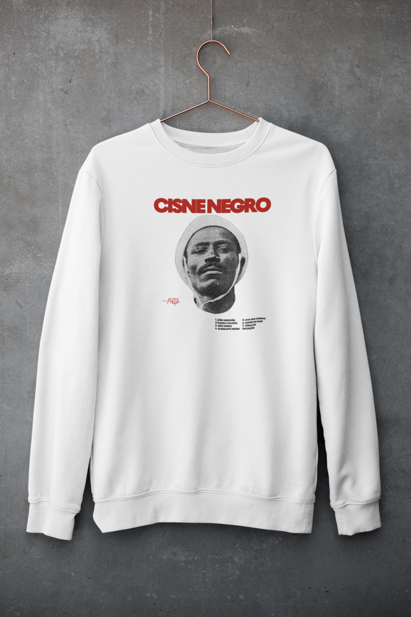 Nome do produto: Moletom Cisne Negro Branco