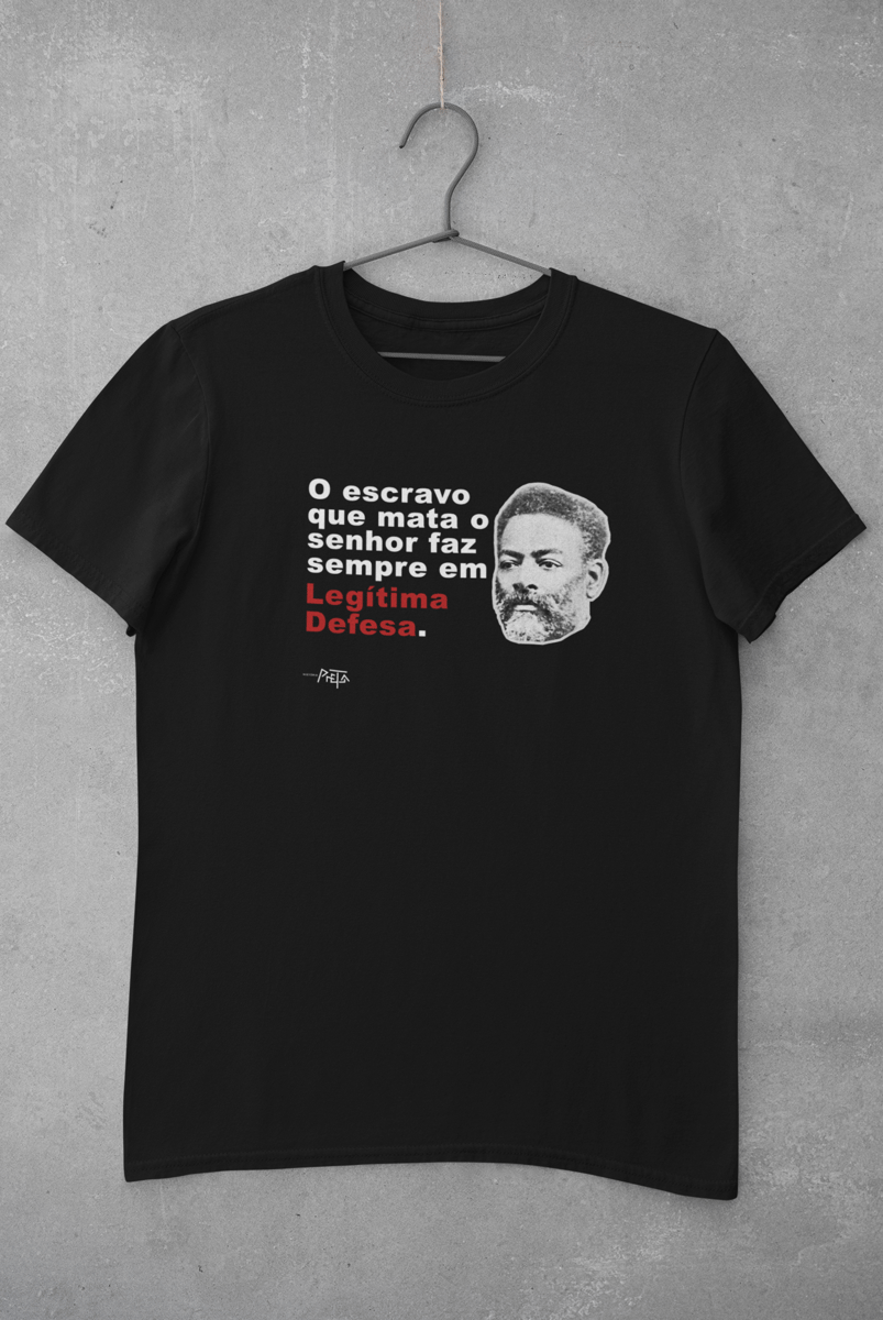 Nome do produto: Camiseta Legítima Defesa Luiz Gama