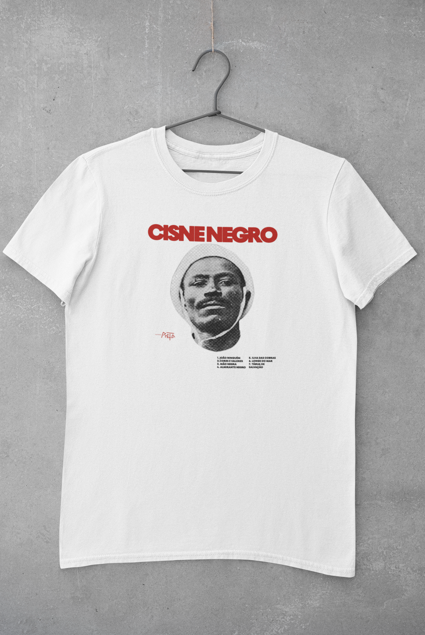 Camiseta Cisne Negro Branca