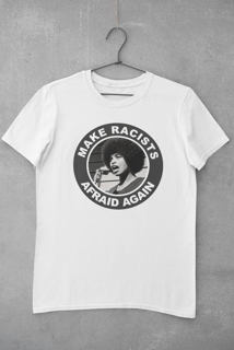 Nome do produto Camiseta Racists Afraid - Angela Davis