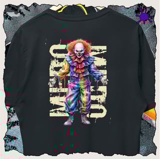 Nome do produtoCamiseta Halloween Medo de Palhaço 3
