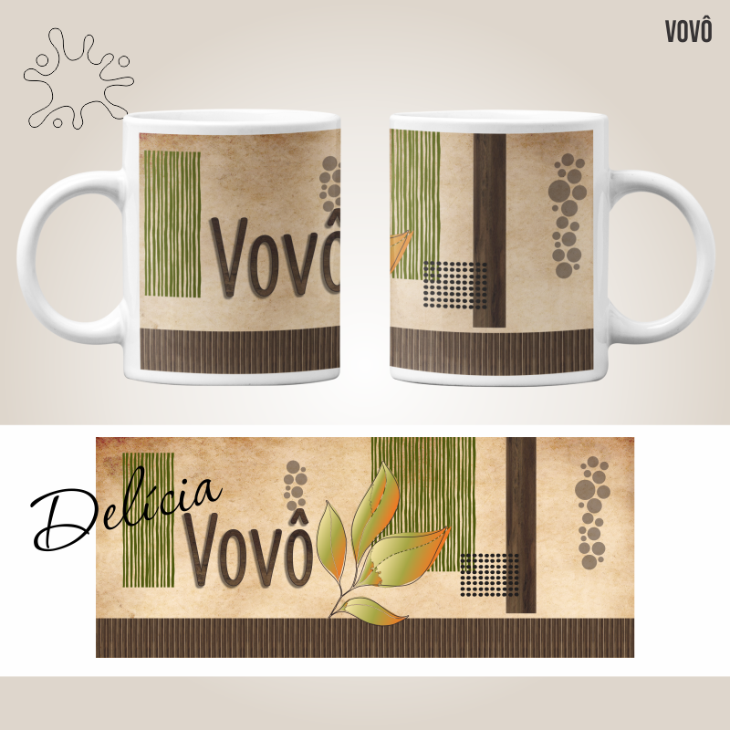 Nome do produto: Caneca Vovô vintage
