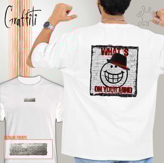 Nome do produto Camiseta Costas Graffiti Whats on your mind