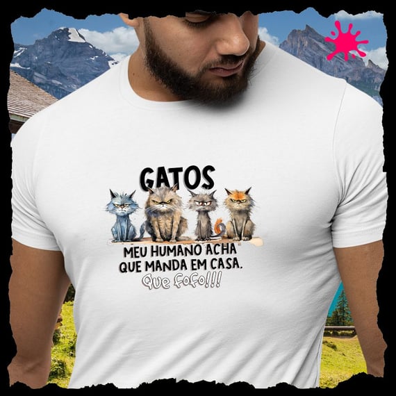 Camiseta Gatos - Que Fofo!